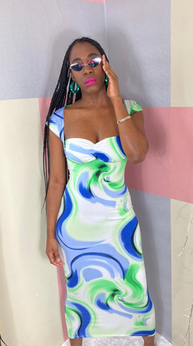 Blue Swirl Maxi